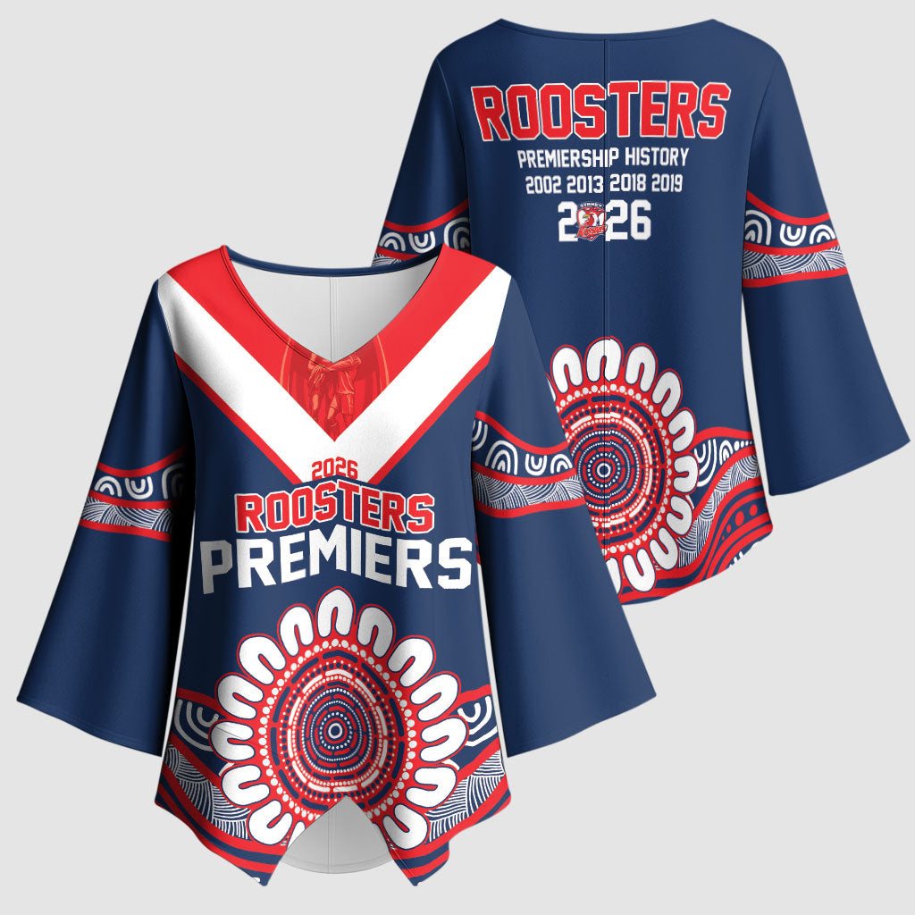 Sydney Premiers 2026 Kimono Sleeve Blouse Roosters Fifth Championship