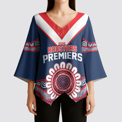Sydney Premiers 2026 Kimono Sleeve Blouse Roosters Fifth Championship