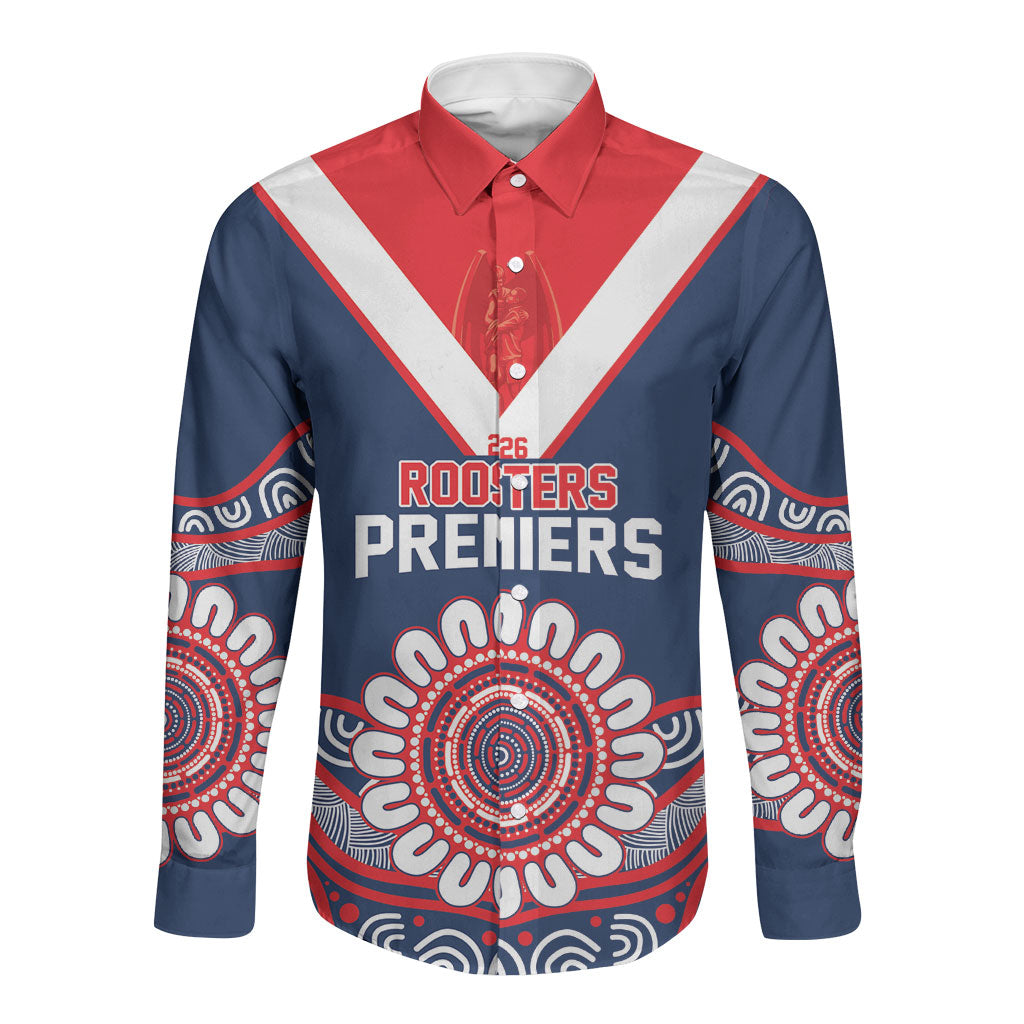 Sydney Premiers 2026 Long Sleeve Button Shirt Roosters Fifth Championship