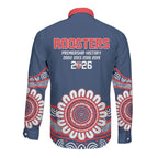 Sydney Premiers 2026 Long Sleeve Button Shirt Roosters Fifth Championship