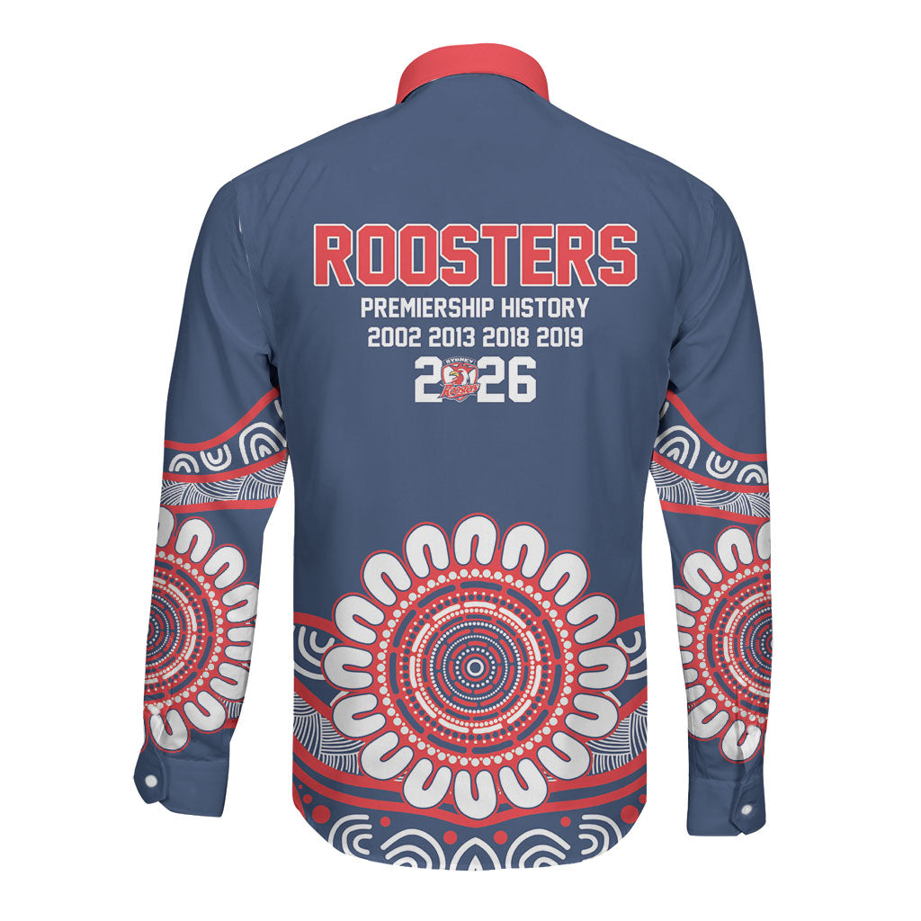 Sydney Premiers 2026 Long Sleeve Button Shirt Roosters Fifth Championship