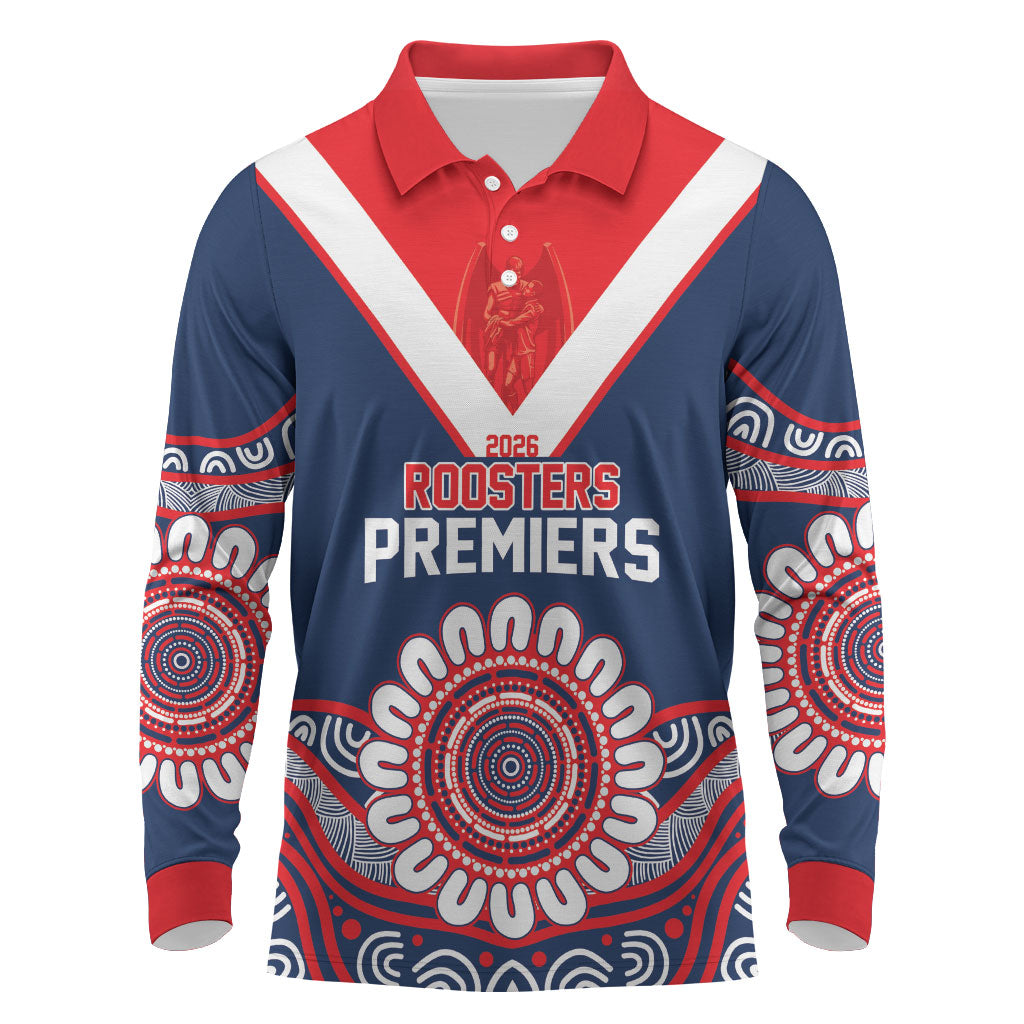 Sydney Premiers 2026 Long Sleeve Polo Shirt Roosters Fifth Championship