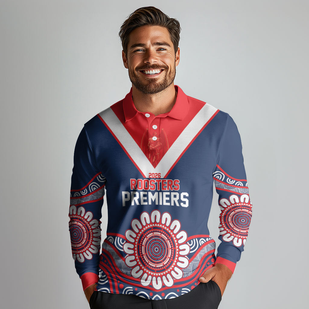 Sydney Premiers 2026 Long Sleeve Polo Shirt Roosters Fifth Championship