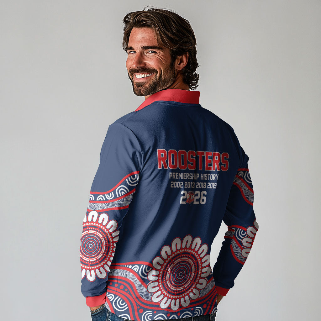 Sydney Premiers 2026 Long Sleeve Polo Shirt Roosters Fifth Championship