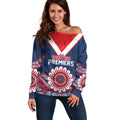 Sydney Premiers 2026 Off Shoulder Sweater Roosters Fifth Championship