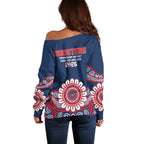 Sydney Premiers 2026 Off Shoulder Sweater Roosters Fifth Championship