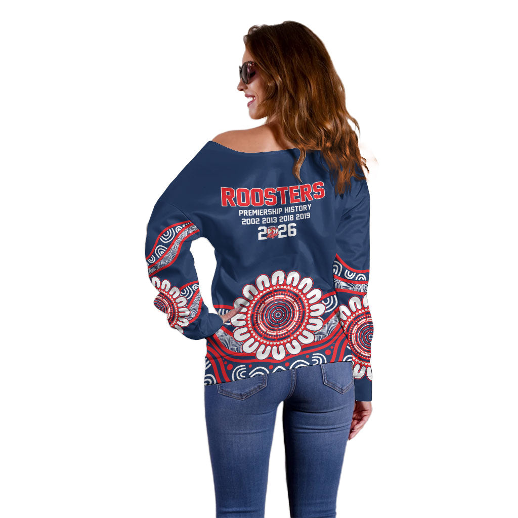 Sydney Premiers 2026 Off Shoulder Sweater Roosters Fifth Championship