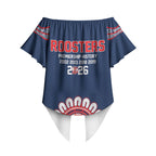 Sydney Premiers 2026 Off Shoulder Wrap Waist Top Roosters Fifth Championship