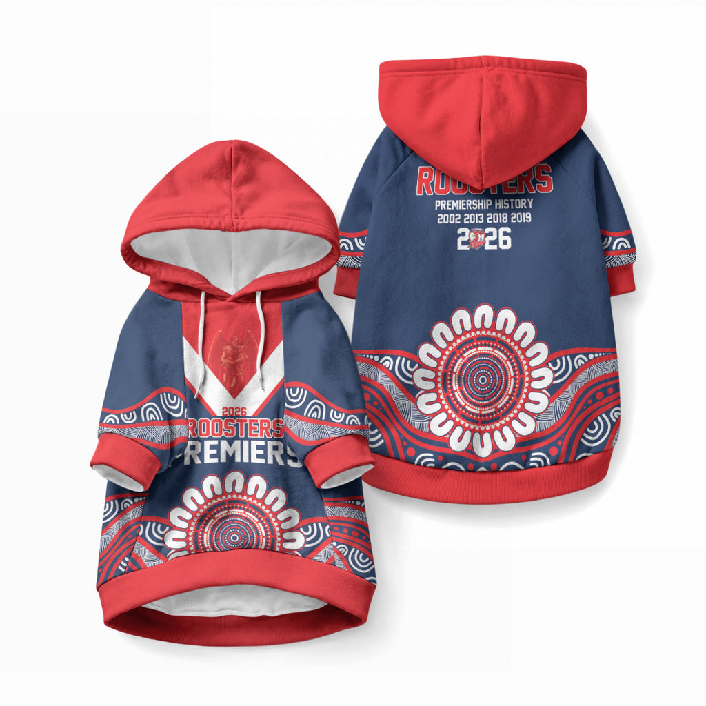 Sydney Premiers 2026 Pet Hoodie Roosters Fifth Championship