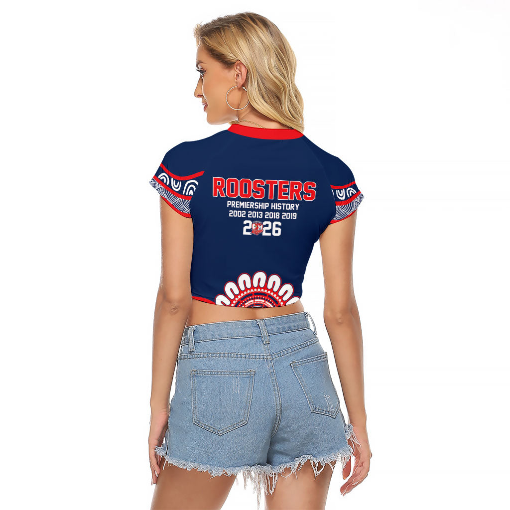 Sydney Premiers 2026 Raglan Cropped T Shirt Roosters Fifth Championship