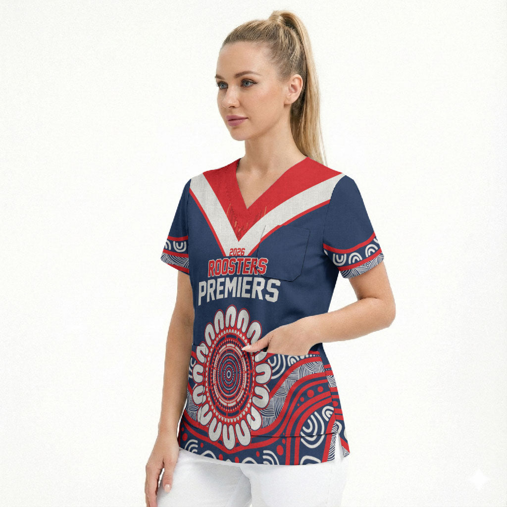 Sydney Premiers 2026 Scrub Top Roosters Fifth Championship