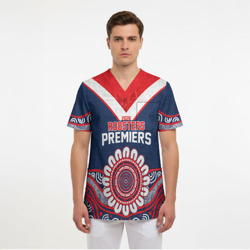 Sydney Premiers 2026 Scrub Top Roosters Fifth Championship