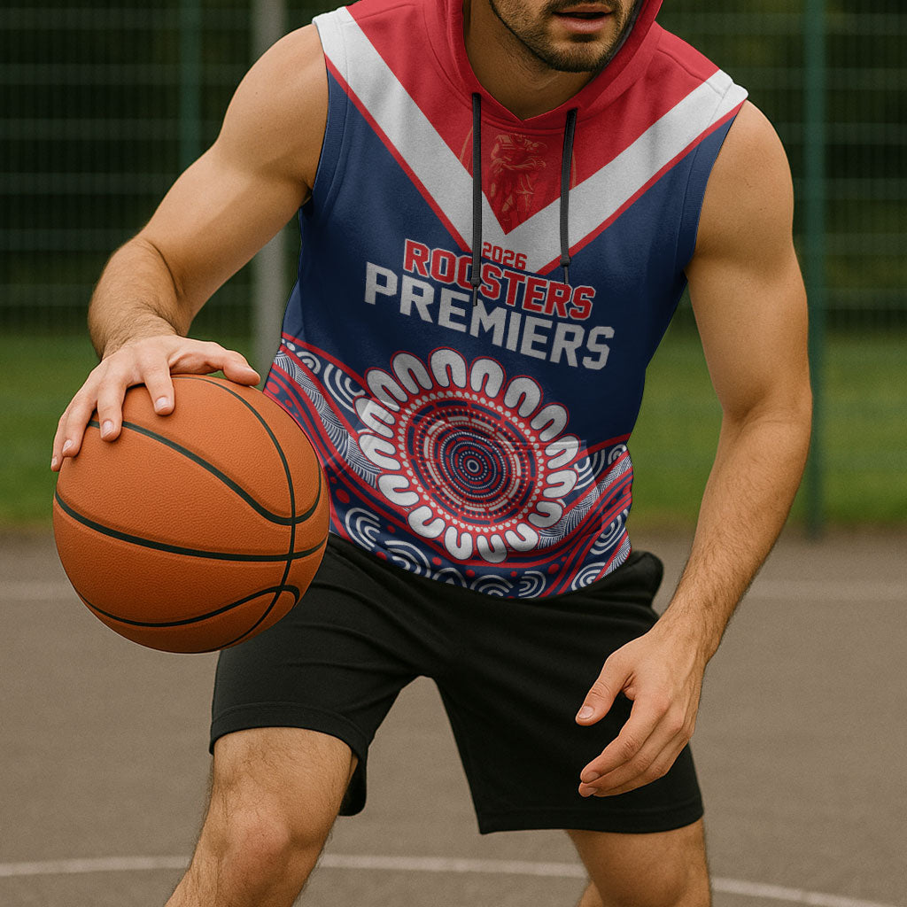 Sydney Premiers 2026 Sleeveless Hoodie Roosters Fifth Championship