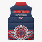 Sydney Premiers 2026 Sleeveless Puffer Jacket Roosters Fifth Championship