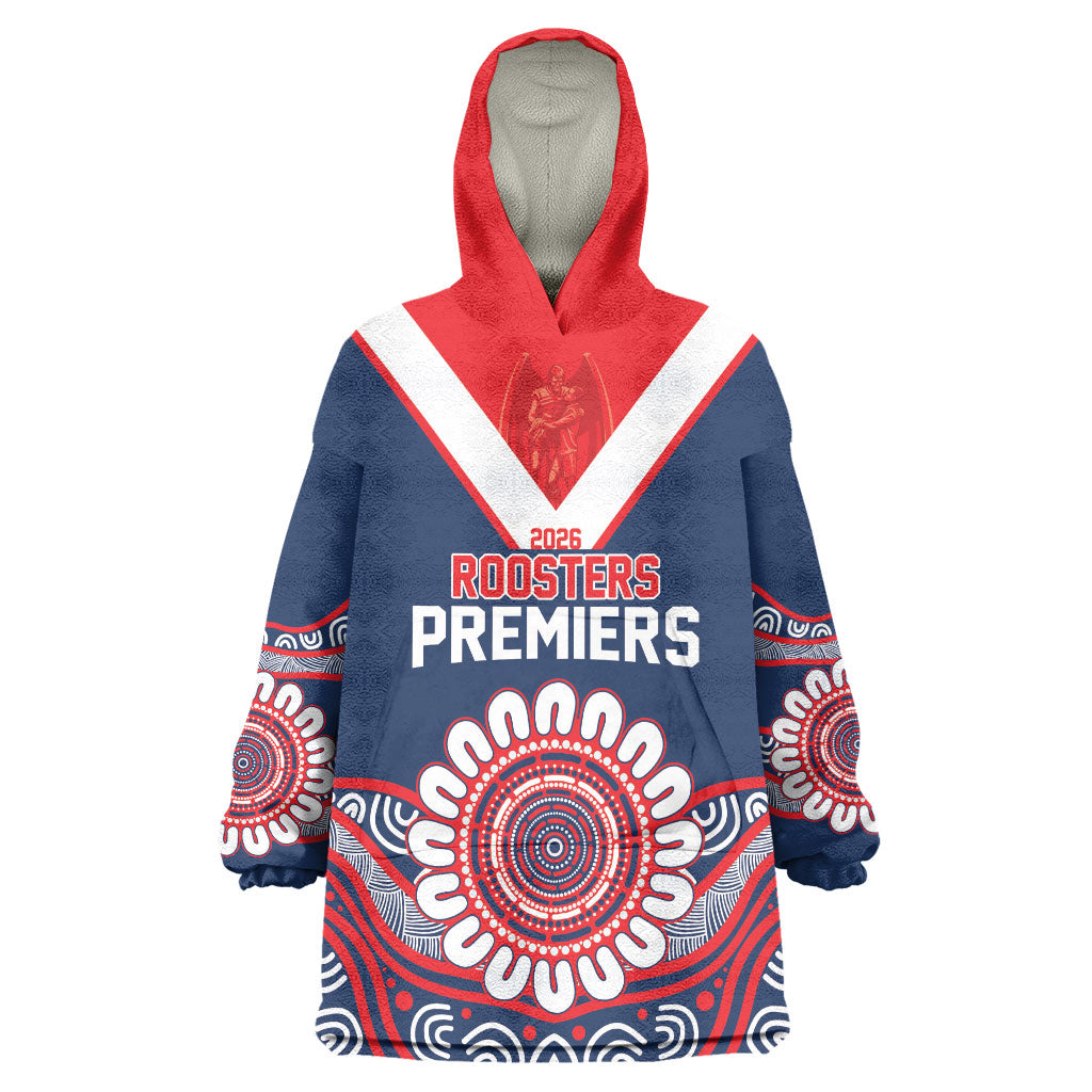 Sydney Premiers 2026 Wearable Blanket Hoodie Roosters Fifth Championship