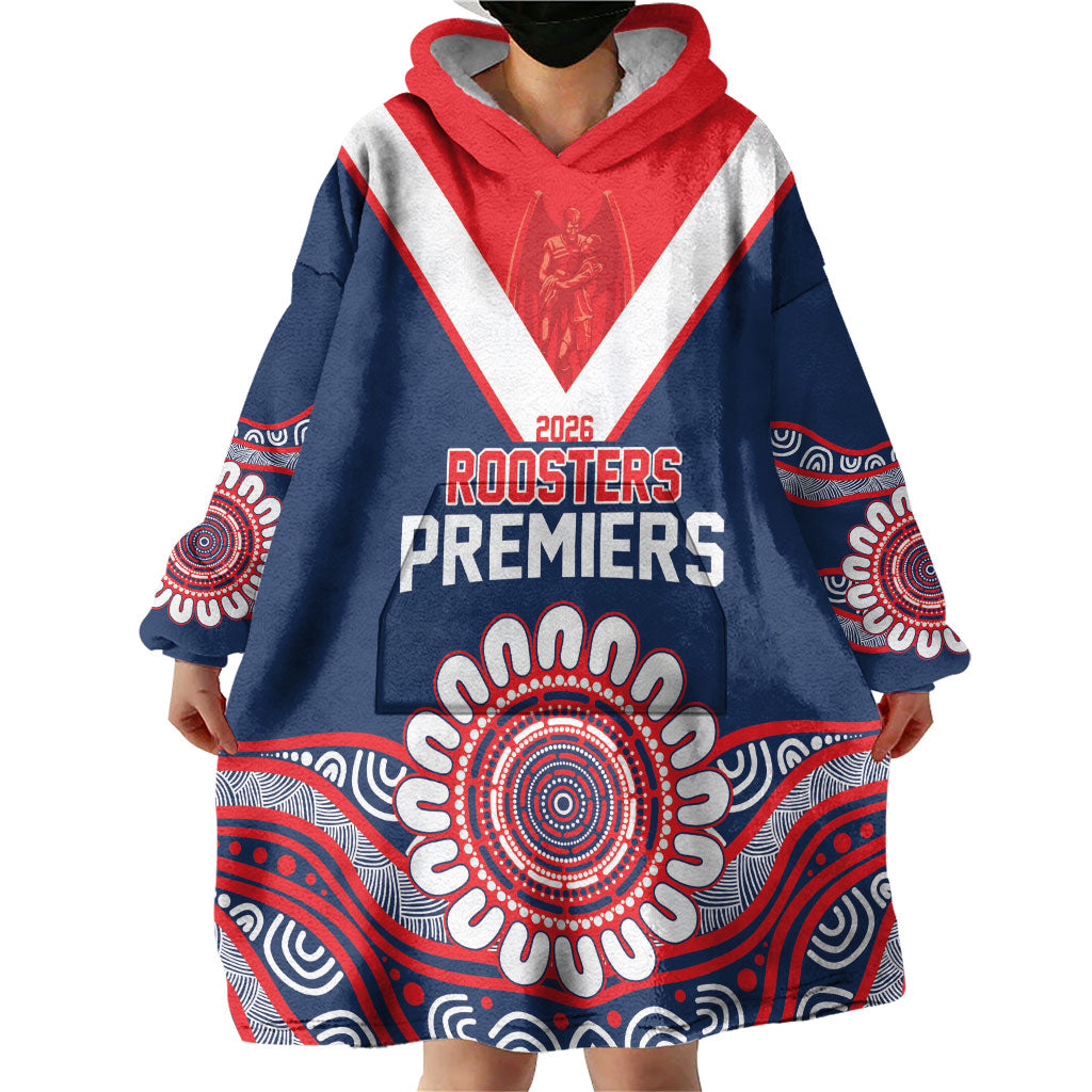 Sydney Premiers 2026 Wearable Blanket Hoodie Roosters Fifth Championship