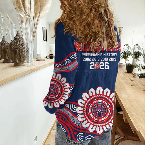 Sydney Premiers 2026 Women Casual Shirt Roosters Fifth Championship