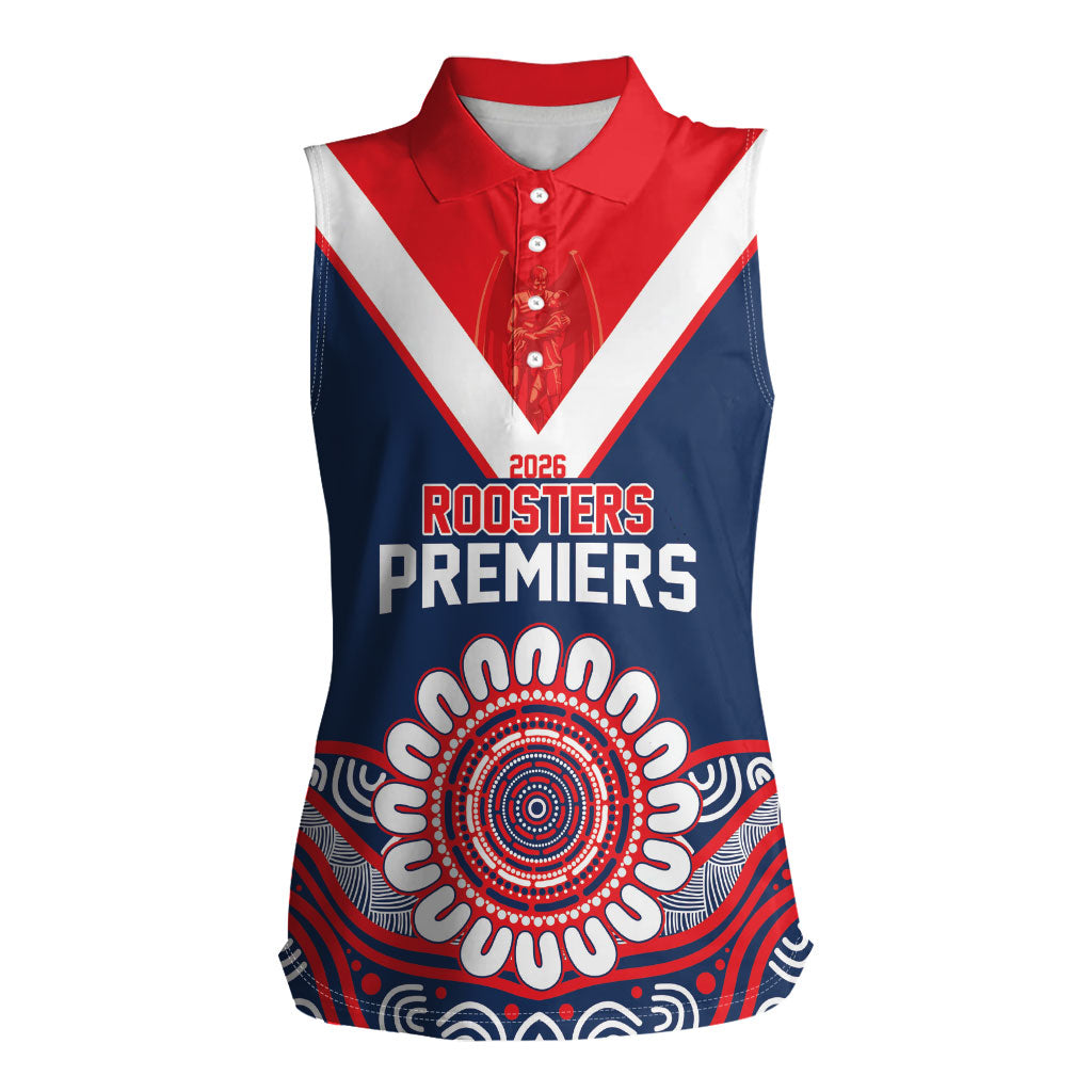 Sydney Premiers 2026 Women Sleeveless Polo Shirt Roosters Fifth Championship