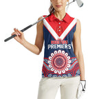 Sydney Premiers 2026 Women Sleeveless Polo Shirt Roosters Fifth Championship
