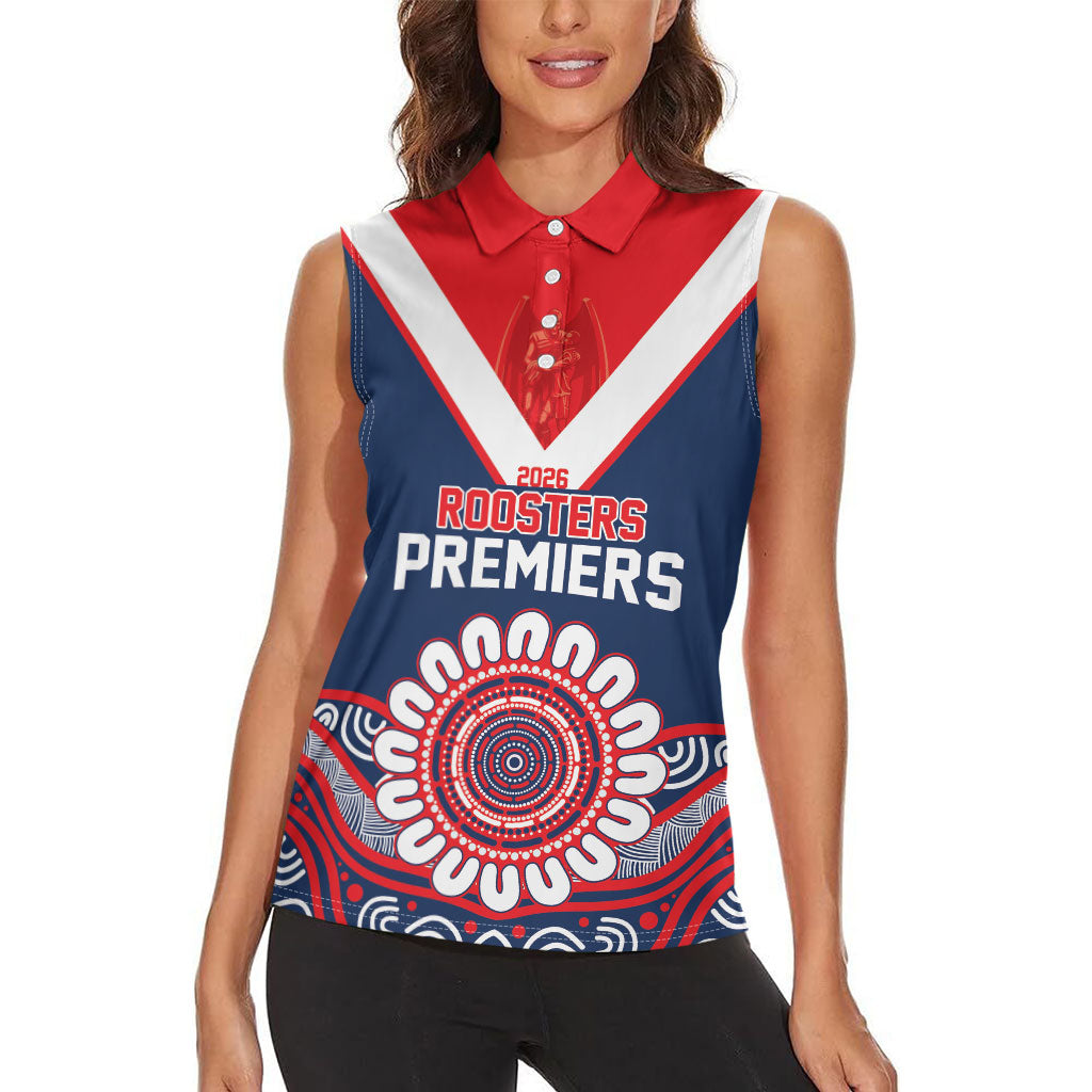 Sydney Premiers 2026 Women Sleeveless Polo Shirt Roosters Fifth Championship