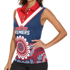 Sydney Premiers 2026 Women Sleeveless Polo Shirt Roosters Fifth Championship