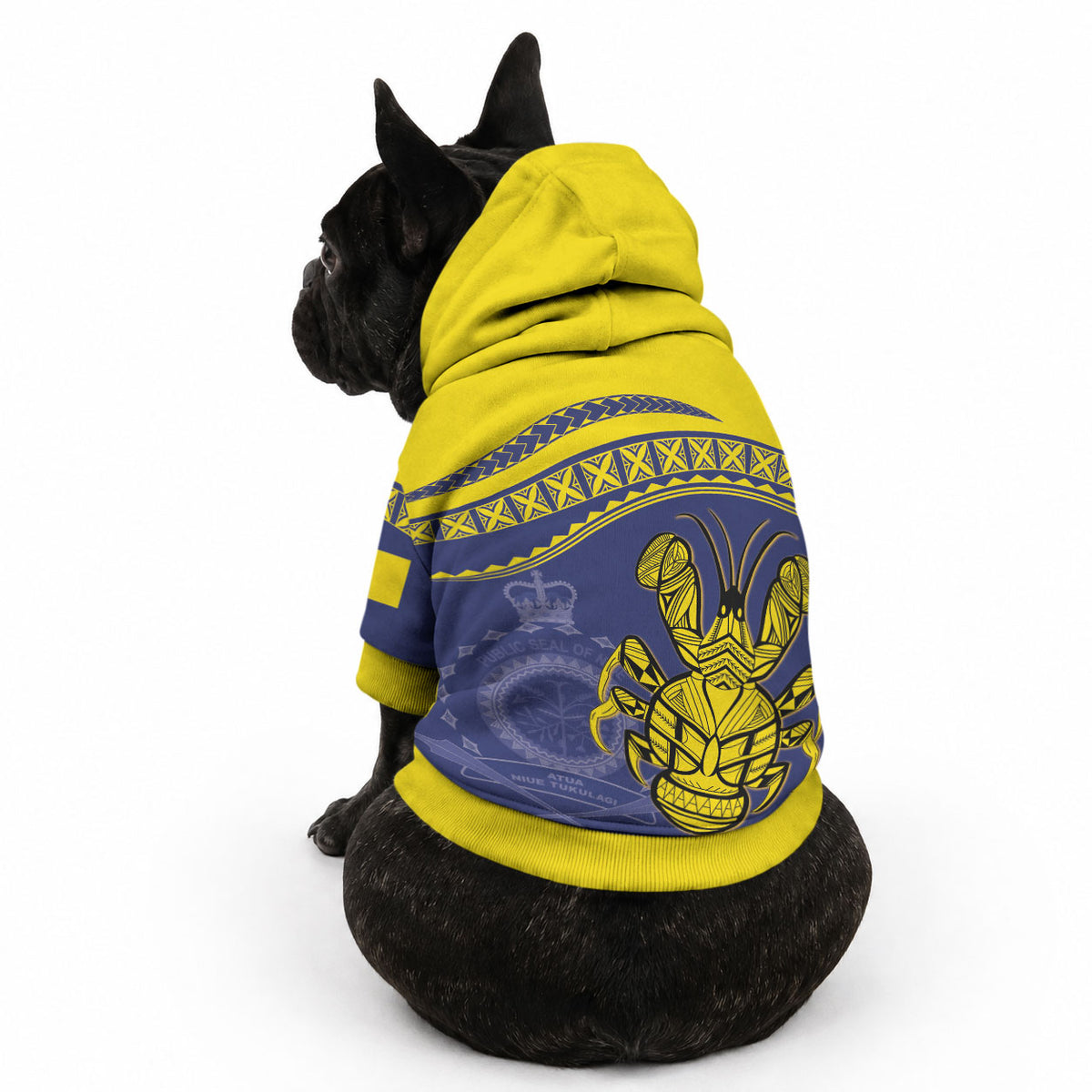Niue Coconut Crab Pet Hoodie Rock of Polynesia