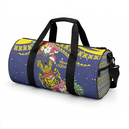 Monuina e Kilisimasi Niue Christmas Duffle Bag Niuean Tribal Pattern