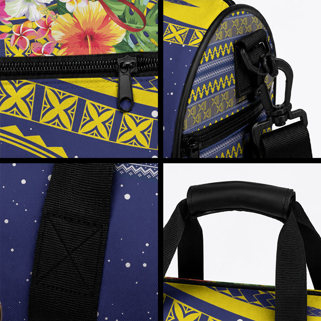Monuina e Kilisimasi Niue Christmas Duffle Bag Niuean Tribal Pattern