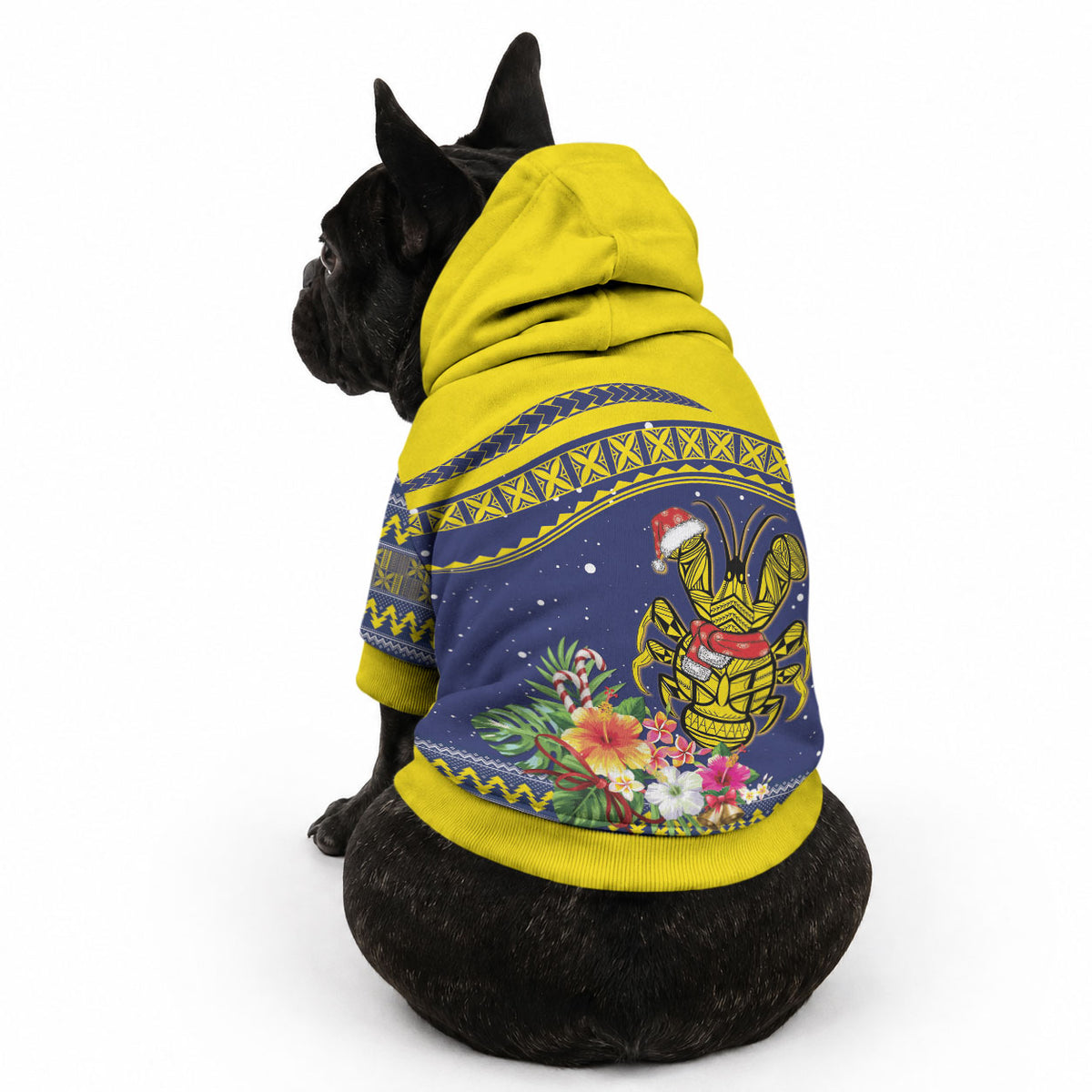 Monuina e Kilisimasi Niue Christmas Pet Hoodie Niuean Tribal Pattern