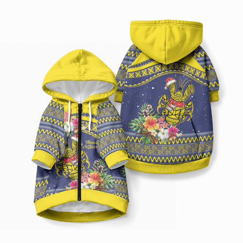 Monuina e Kilisimasi Niue Christmas Pet Hoodie Niuean Tribal Pattern