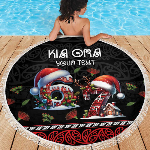 Aotearoa Six Seven Personalized Beach Blanket New Zealand Funny Christmas - Aussie Hoodie