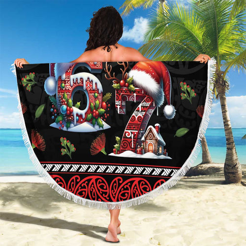 Aotearoa Six Seven Personalized Beach Blanket New Zealand Funny Christmas - Aussie Hoodie