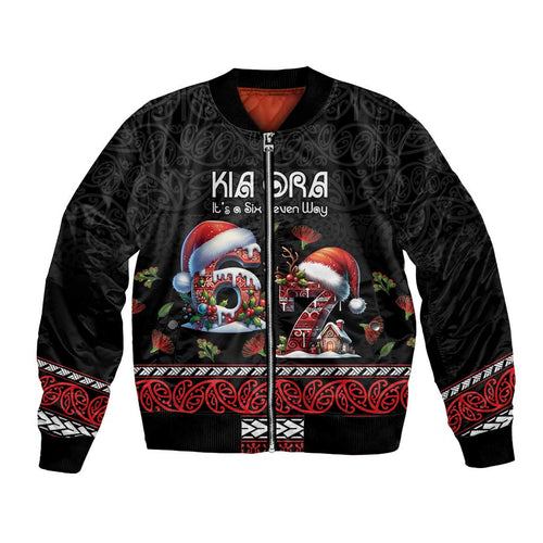Aotearoa Six Seven Personalized Bomber Jacket New Zealand Funny Christmas - Aussie Hoodie