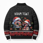 Aotearoa Six Seven Personalized Bomber Puffer Jacket New Zealand Funny Christmas - Aussie Hoodie