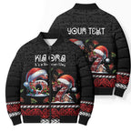 Aotearoa Six Seven Personalized Bomber Puffer Jacket New Zealand Funny Christmas - Aussie Hoodie