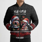Aotearoa Six Seven Personalized Bomber Puffer Jacket New Zealand Funny Christmas - Aussie Hoodie
