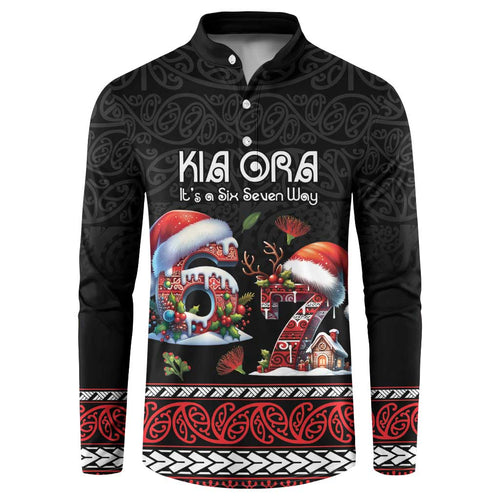 Aotearoa Six Seven Personalized Button Sweatshirt New Zealand Funny Christmas - Aussie Hoodie