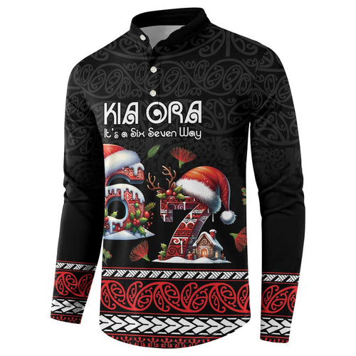 Aotearoa Six Seven Personalized Button Sweatshirt New Zealand Funny Christmas - Aussie Hoodie