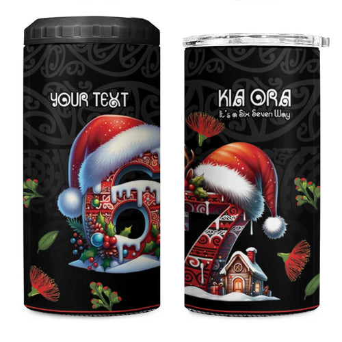 Aotearoa Six Seven Personalized 4 in 1 Can Cooler Tumbler New Zealand Funny Christmas - Aussie Hoodie