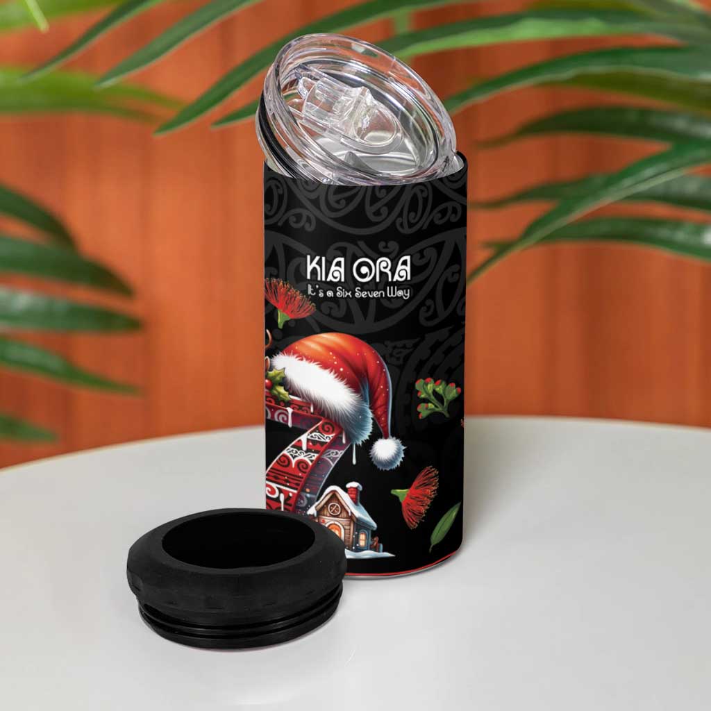 Aotearoa Six Seven Personalized 4 in 1 Can Cooler Tumbler New Zealand Funny Christmas - Aussie Hoodie