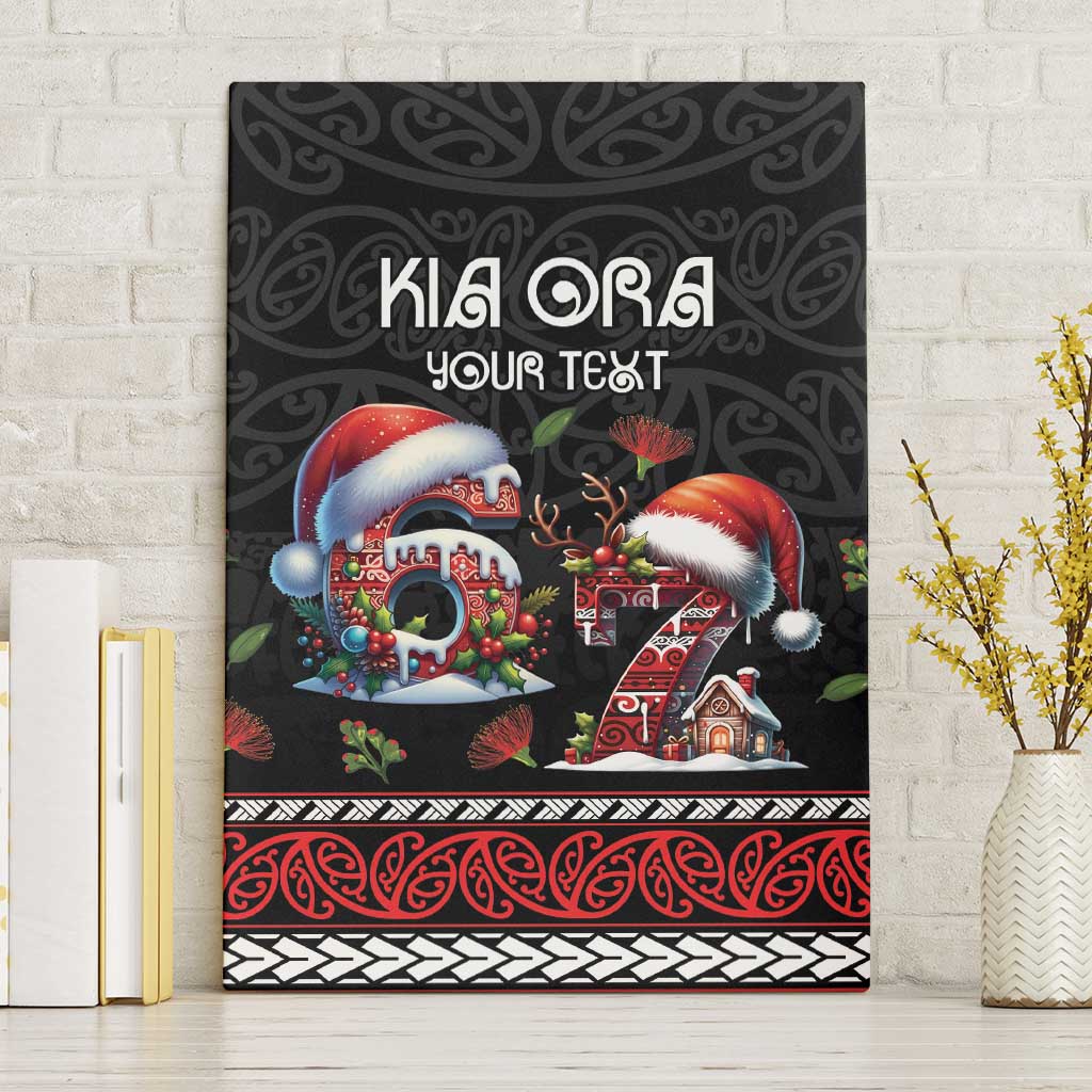 Aotearoa Six Seven Personalized Canvas Wall Art New Zealand Funny Christmas - Aussie Hoodie