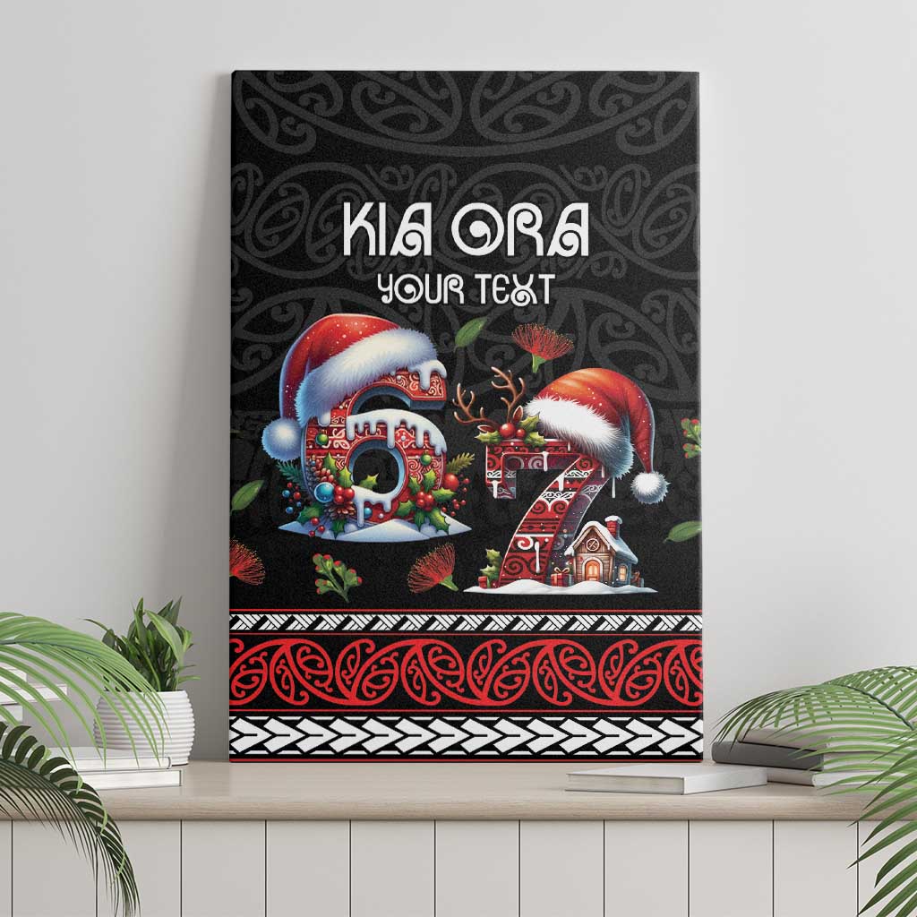 Aotearoa Six Seven Personalized Canvas Wall Art New Zealand Funny Christmas - Aussie Hoodie