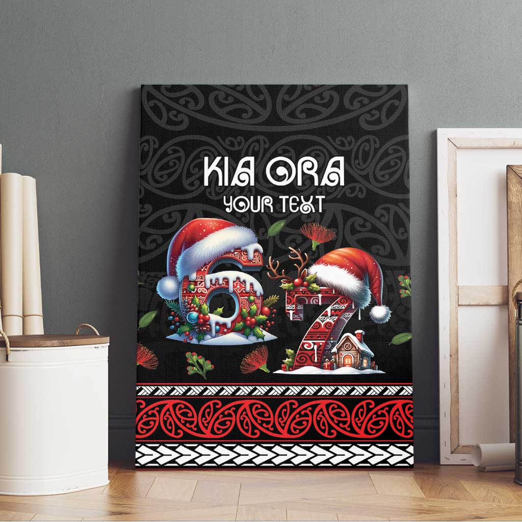 Aotearoa Six Seven Personalized Canvas Wall Art New Zealand Funny Christmas - Aussie Hoodie