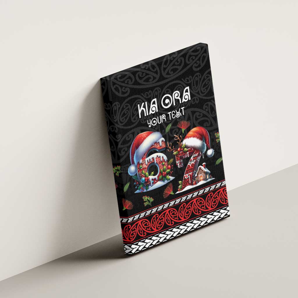 Aotearoa Six Seven Personalized Canvas Wall Art New Zealand Funny Christmas - Aussie Hoodie