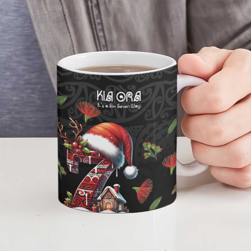 Aotearoa Six Seven Personalized Ceramic Mug New Zealand Funny Christmas - Aussie Hoodie