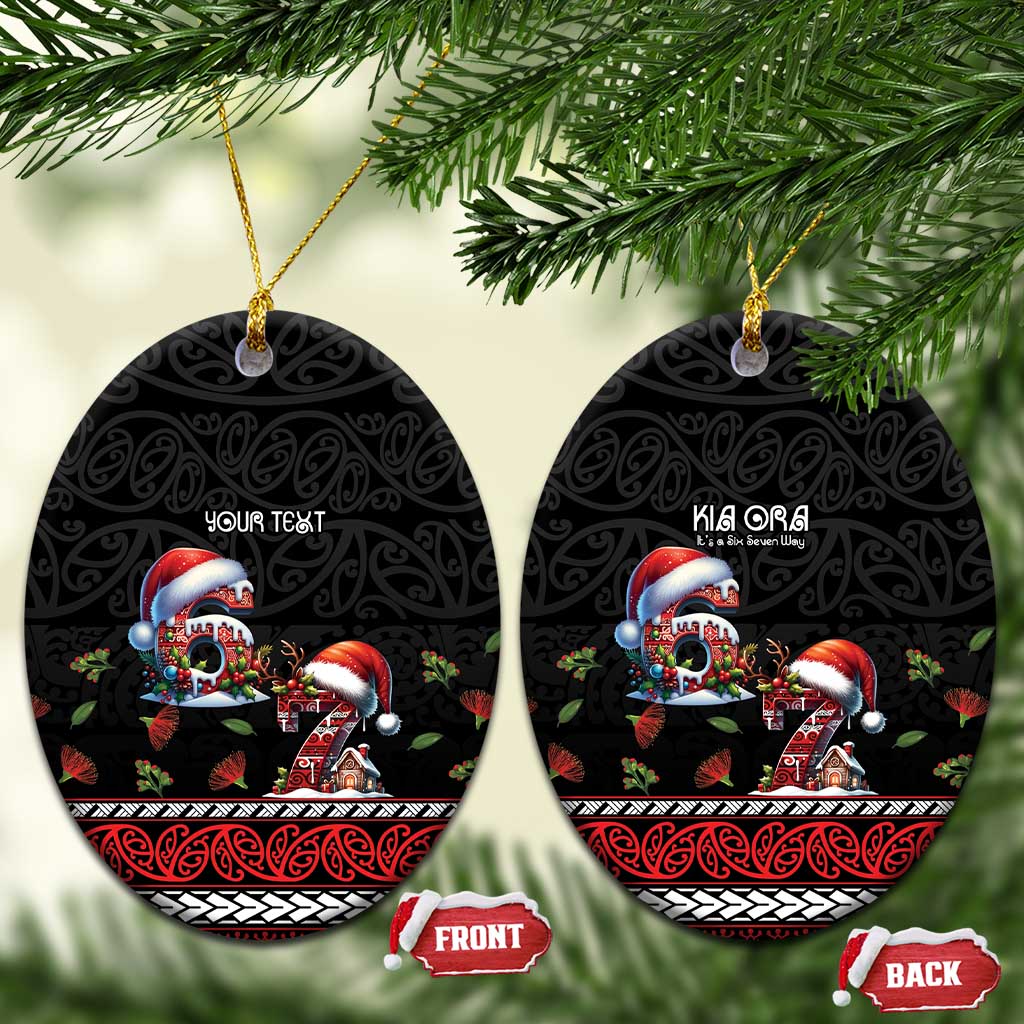 Aotearoa Six Seven Personalized Ceramic Ornament New Zealand Funny Christmas - Aussie Hoodie