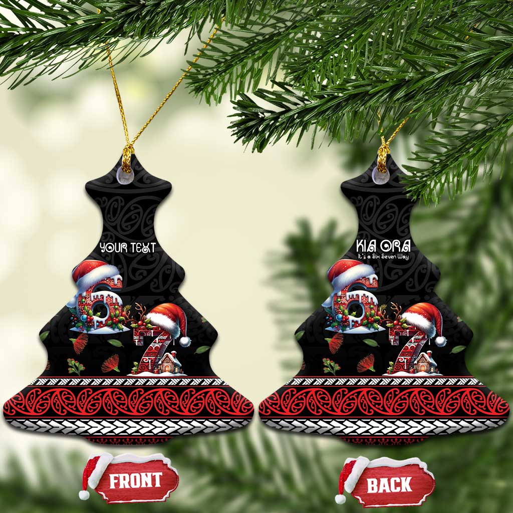 Aotearoa Six Seven Personalized Ceramic Ornament New Zealand Funny Christmas - Aussie Hoodie