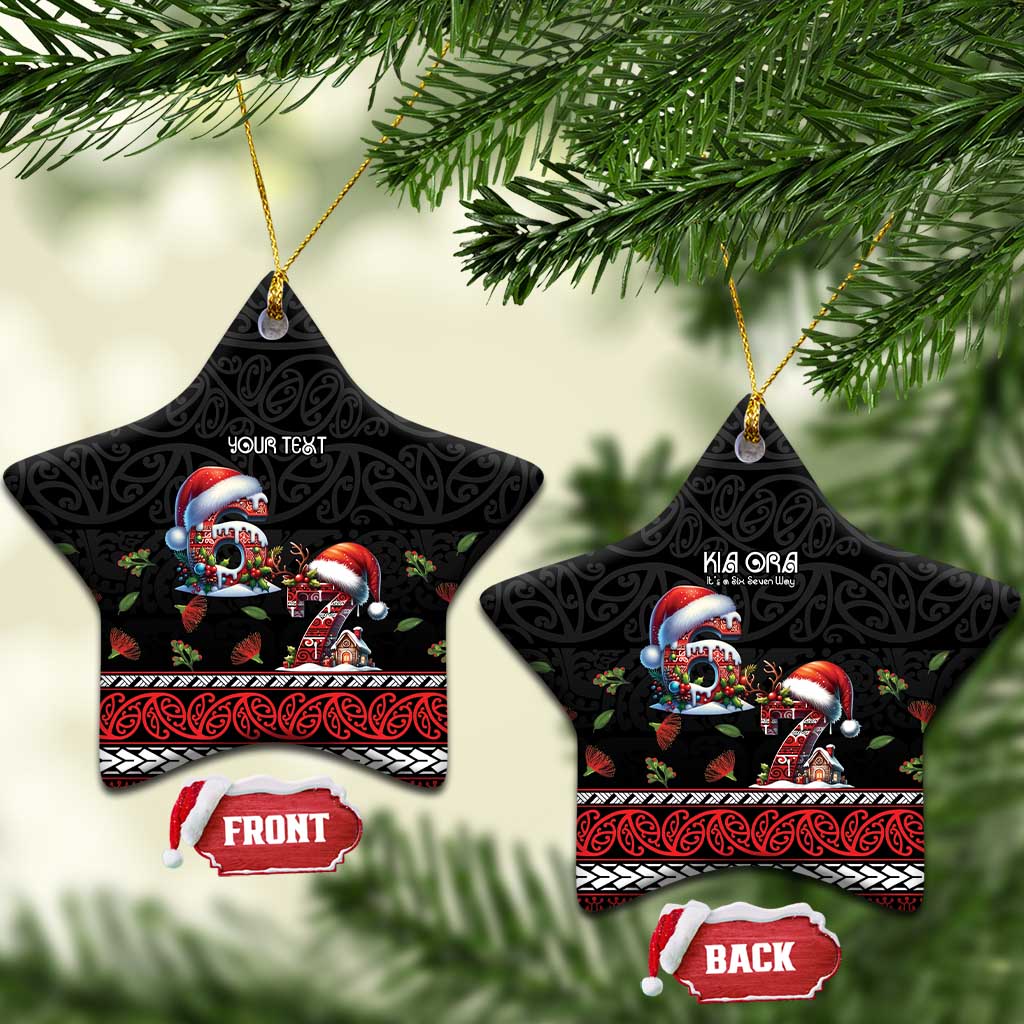 Aotearoa Six Seven Personalized Ceramic Ornament New Zealand Funny Christmas - Aussie Hoodie