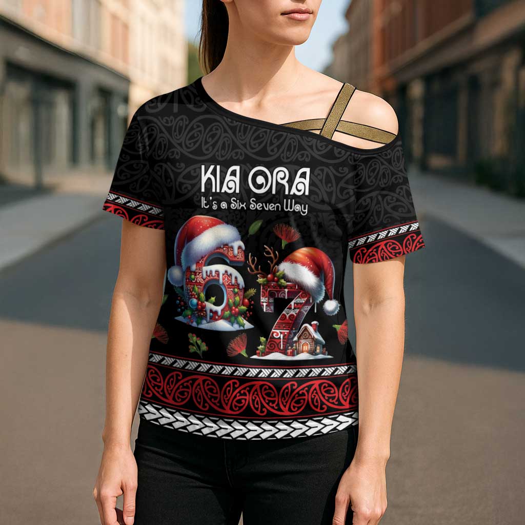 Aotearoa Six Seven Personalized Cross Shoulder Shirt New Zealand Funny Christmas - Aussie Hoodie
