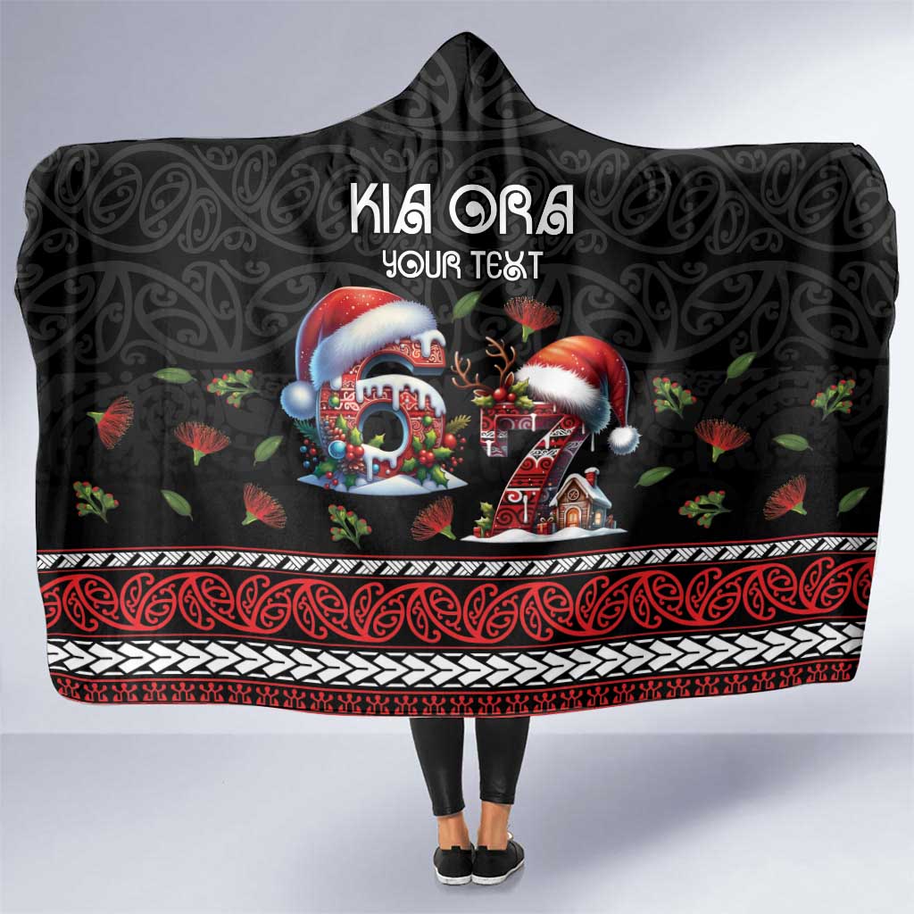 Aotearoa Six Seven Personalized Hooded Blanket New Zealand Funny Christmas - Aussie Hoodie